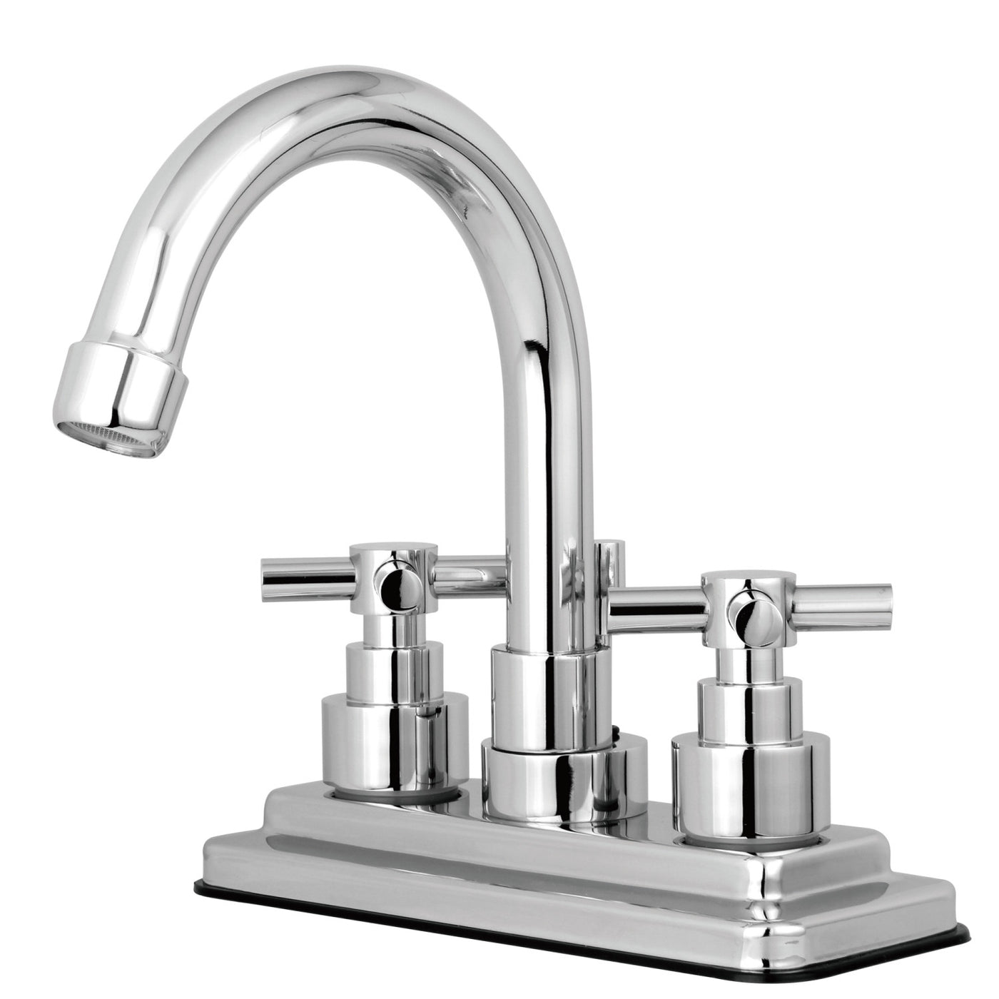Elements of Design ES8661EX 4-Inch Centerset Bathroom Faucet with Brass Pop-Up, Polished Chrome
