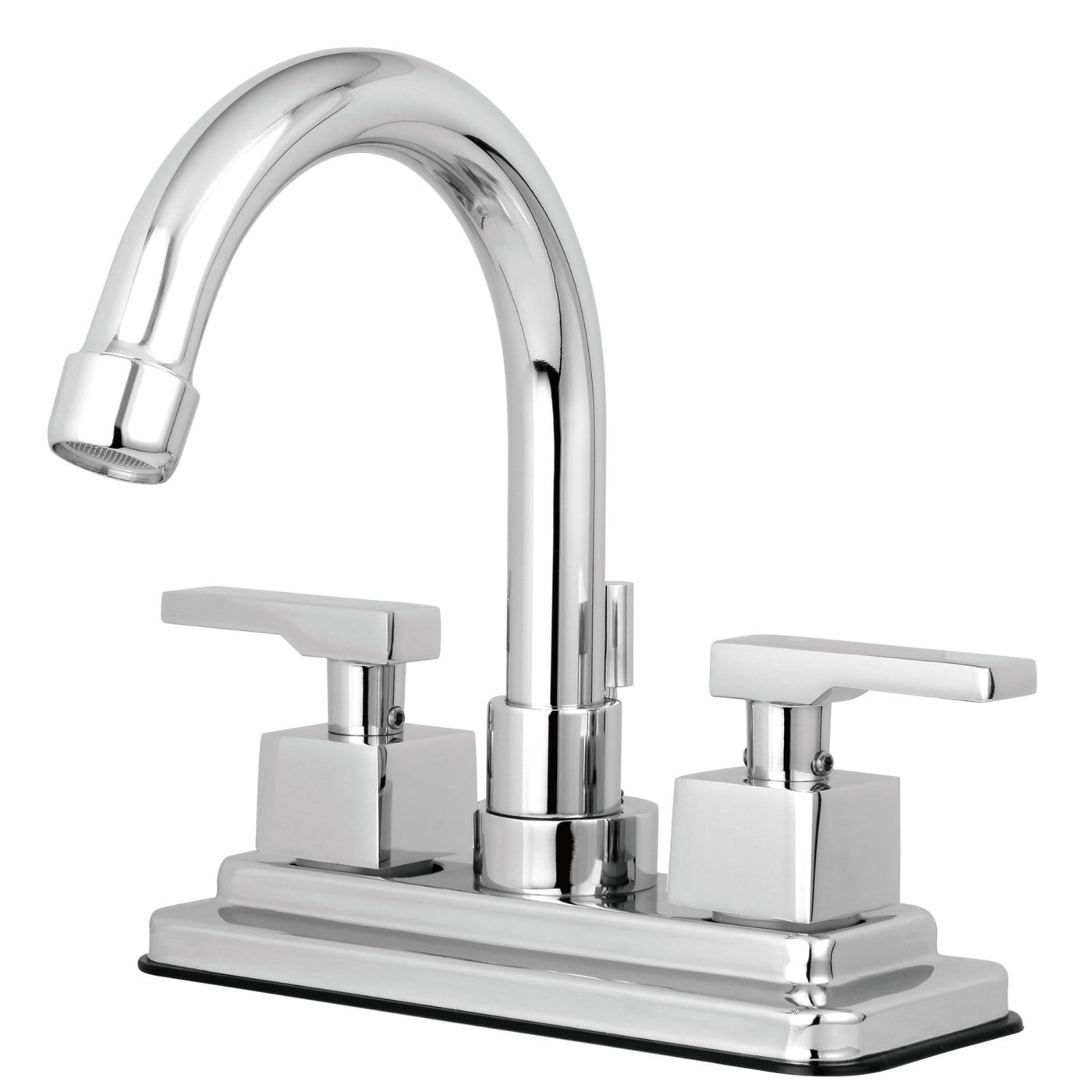Elements of Design ES8661QLL 4-Inch Centerset Bathroom Faucet with Brass Pop-Up, Polished Chrome
