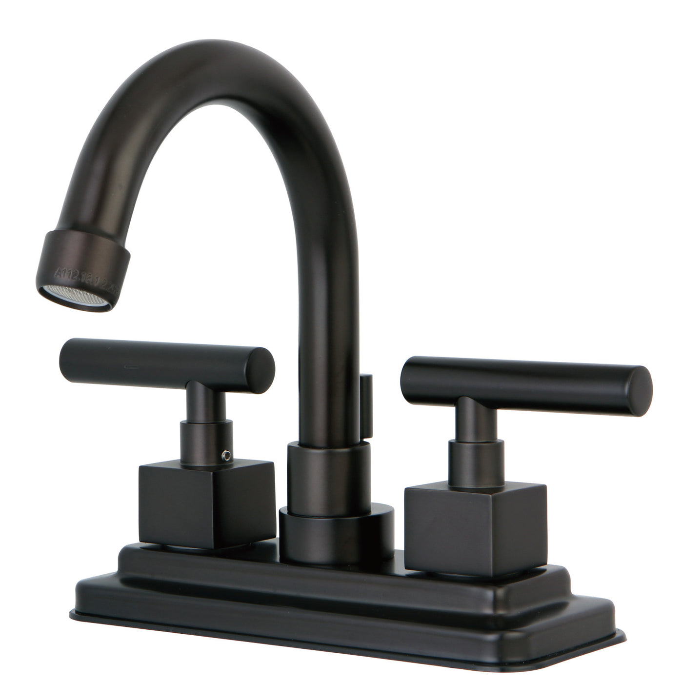 Elements of Design ES8665CQL 4-Inch Centerset Bathroom Faucet with Brass Pop-Up, Oil Rubbed Bronze