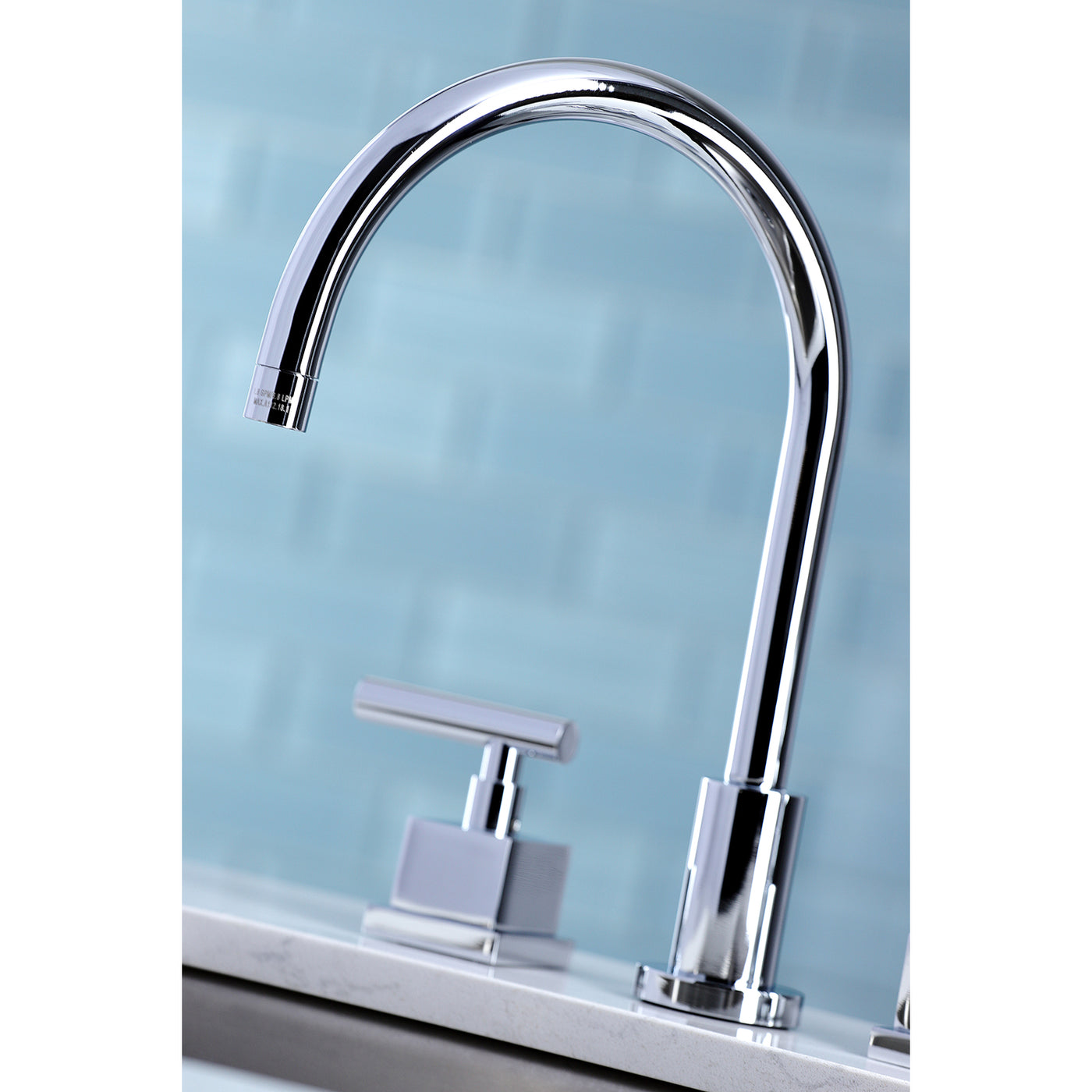 Elements of Design ES8721CQL Widespread Kitchen Faucet with Plastic Sprayer, Polished Chrome