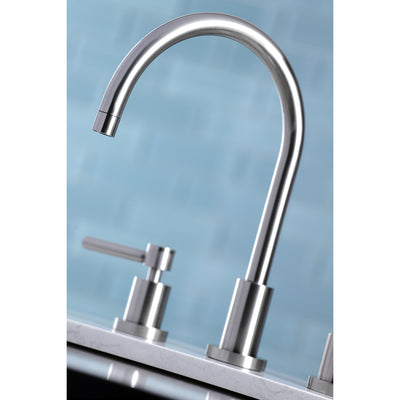 Elements of Design ES8728DLLS Widespread Kitchen Faucet, Brushed Nickel