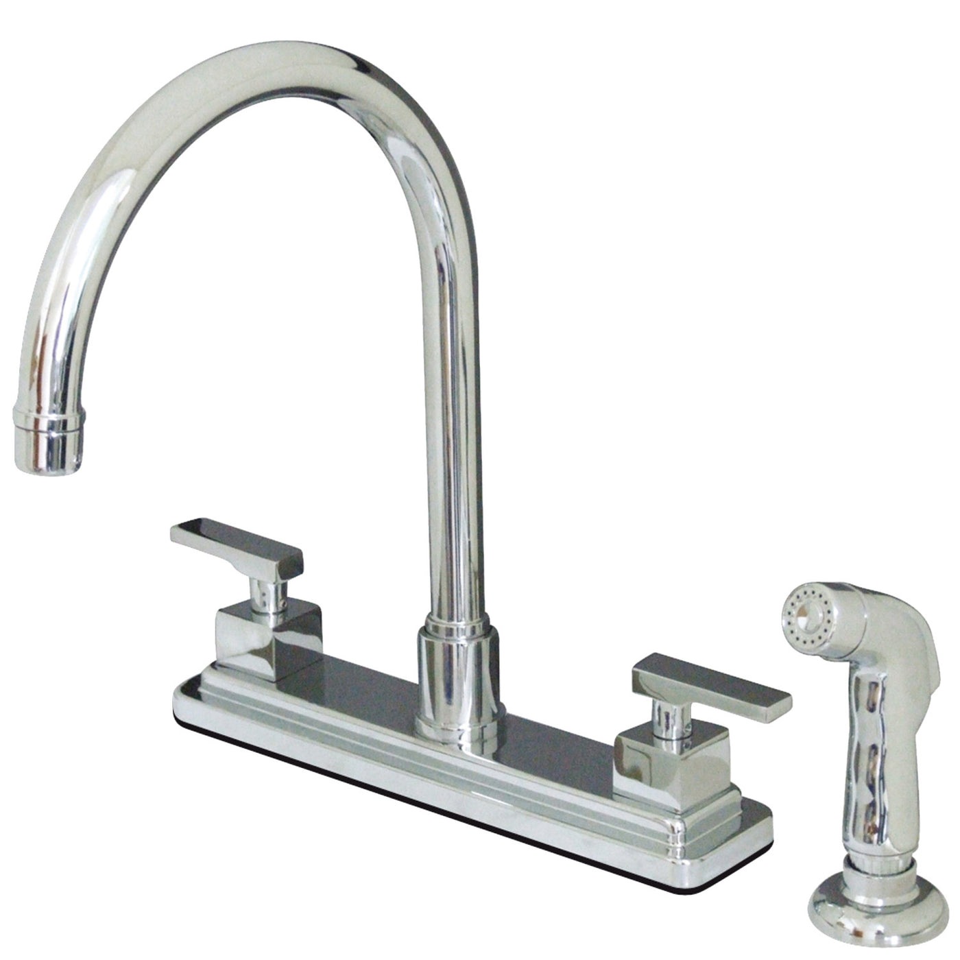 Elements of Design ES8791QLL 8-Inch Centerset Kitchen Faucet, Polished Chrome