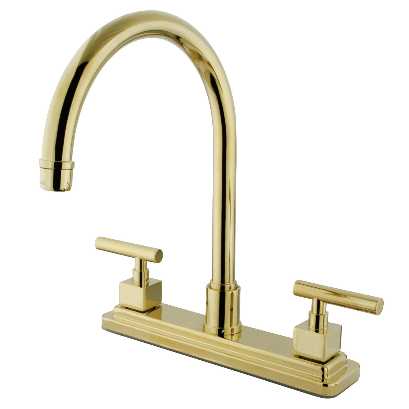 Elements of Design ES8792CQLLS Centerset Kitchen Faucet, Polished Brass