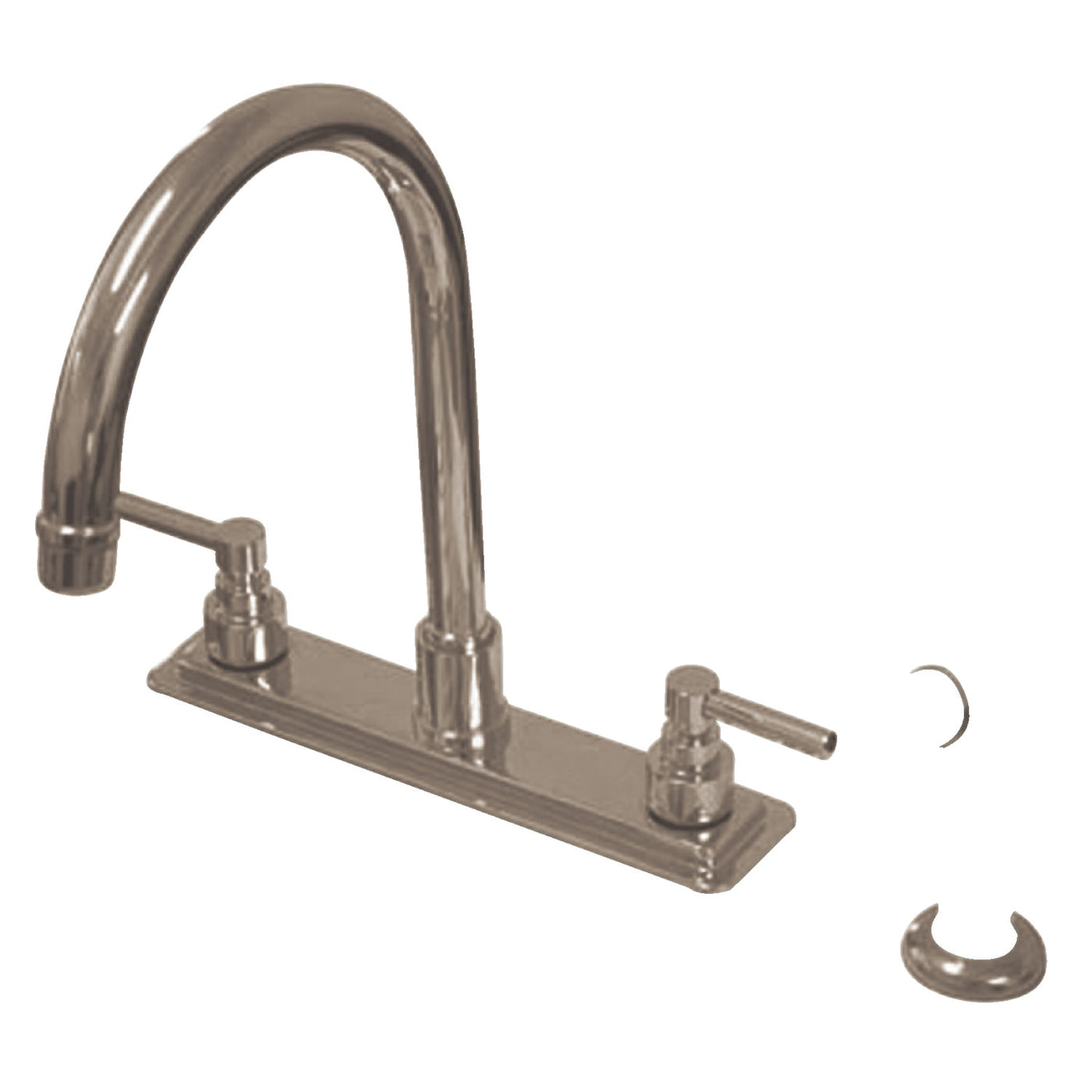 Elements of Design ES8798EL 8-Inch Centerset Kitchen Faucet, Brushed Nickel