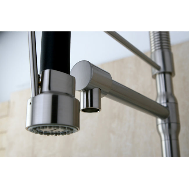 Elements of Design ES8978DL Single-Handle Pre-Rinse Kitchen Faucet, Brushed Nickel
