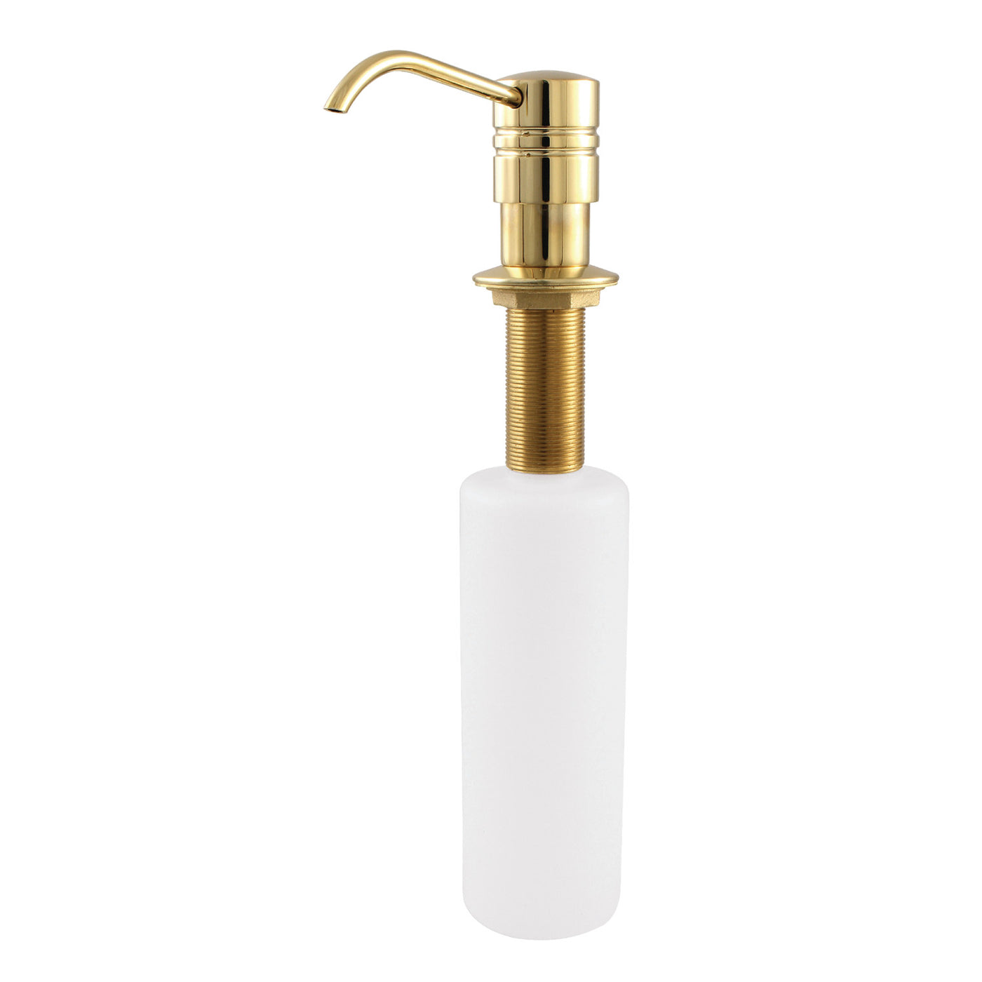 Elements of Design ESD2612 Straight Nozzle Metal Soap Dispenser, Polished Brass