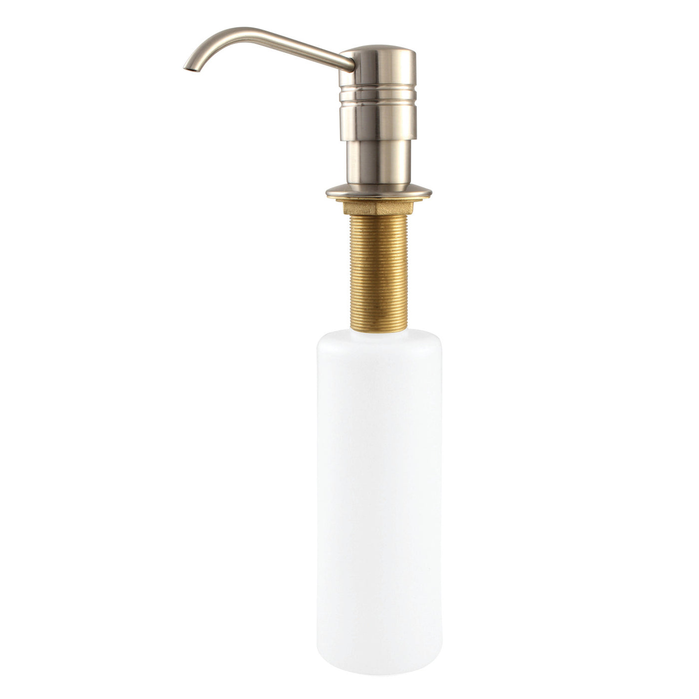 Elements of Design ESD2618 Straight Nozzle Metal Soap Dispenser, Brushed Nickel