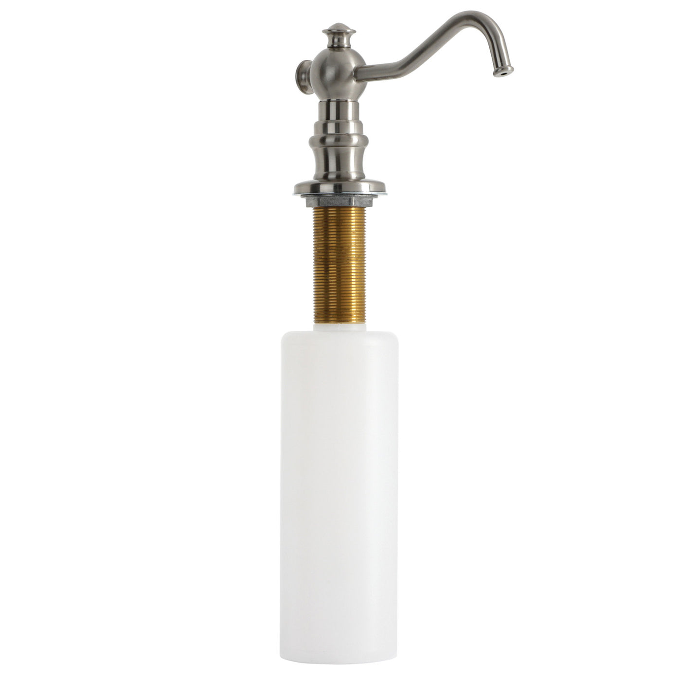 Elements of Design ESD7608 Curved Nozzle Metal Soap Dispenser, Brushed Nickel