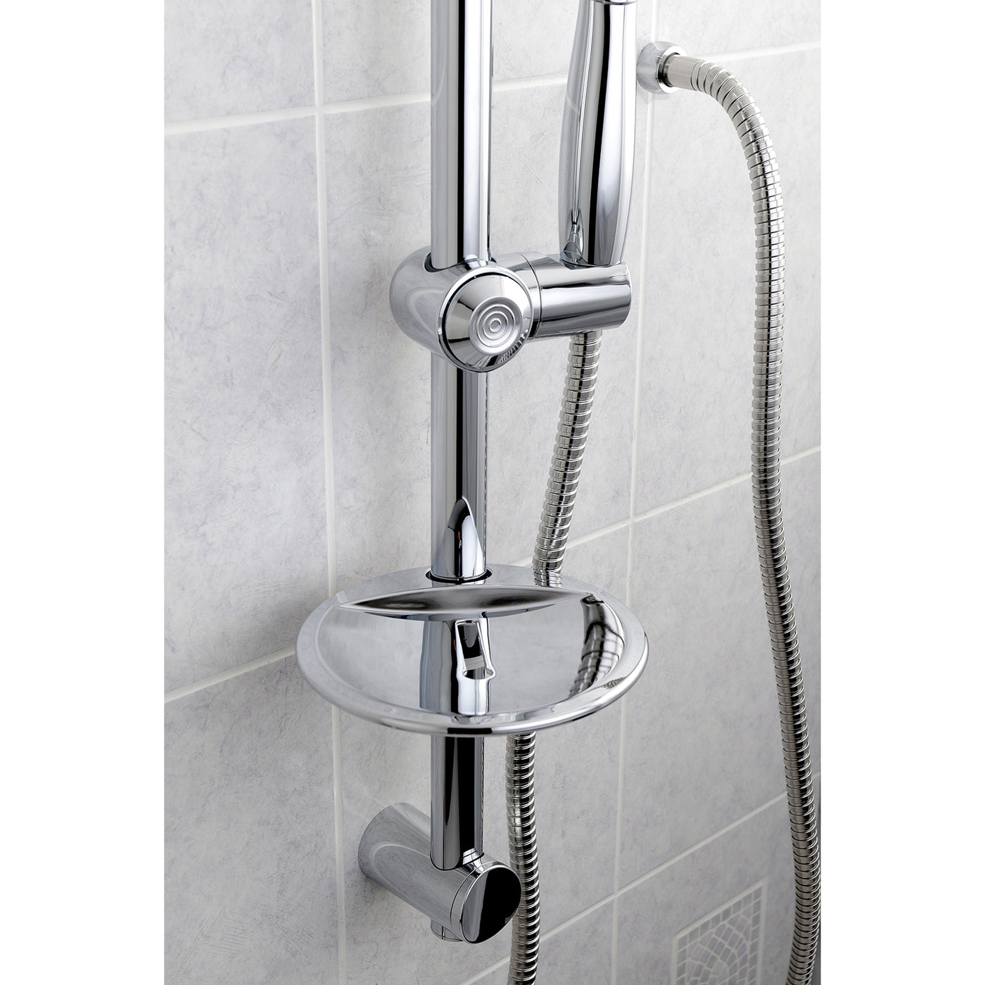 Elements of Design EX2522SBB 5-Function Hand Shower with Slide Bar Kit, Polished Chrome